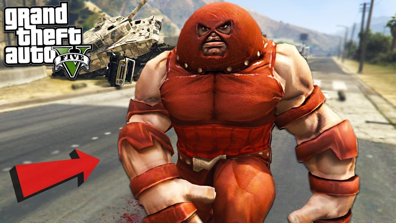 Juggernaut Mod Gta 5 Mods Youtube - how to be colossus from deadpool in robloxian highschool youtube
