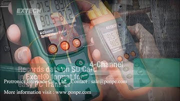 เครื่องวัดอุณหภูมิ 4 Channel Datalogging Thermometer รุ่น SDL200  - Showcase