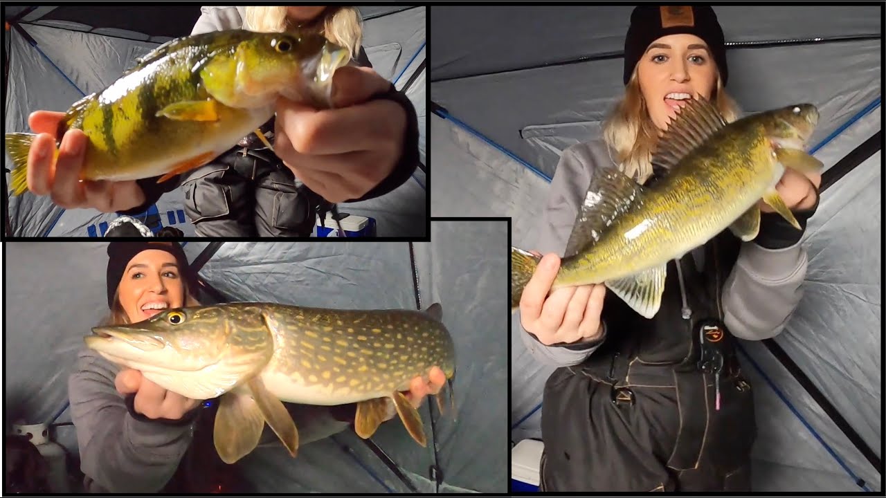 Ice Fishing BIG First Ice Crappies With NEW LURE! 