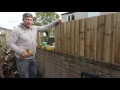 How To Install A Feather Edge Fence On Boundary Wall