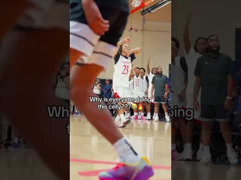 What are we calling this celly??🤔 #basketball #celly #virak #trending