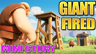 GIANT BUILDER FIRED - Who's Next? | Why the Giant Got Fired? New Witch Builder | CoC Mini Story