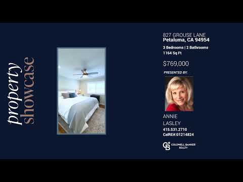 827 Grouse Lane, Petaluma, CA home video tour