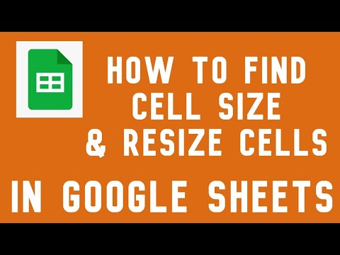 How to see row / column cell size in Google Sheets and resize cells video #googlesheets #spreadsheet