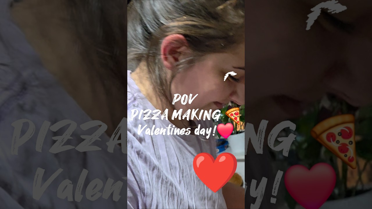 Приготовление пиццы от первого лица 🍕 День святого Валентина ❤️ 