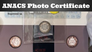 ANACS Photo Certificate - 1907-O Dime - Before the White Soapbox Slab