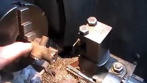 Making a Beginners Live Steam Loco Fittings Part 10 ( Making the Hand Pump 1 of 2 ) "mr factotum"