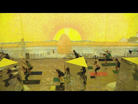 You can take a yoga class at the Immersive Van Gogh Exhibit