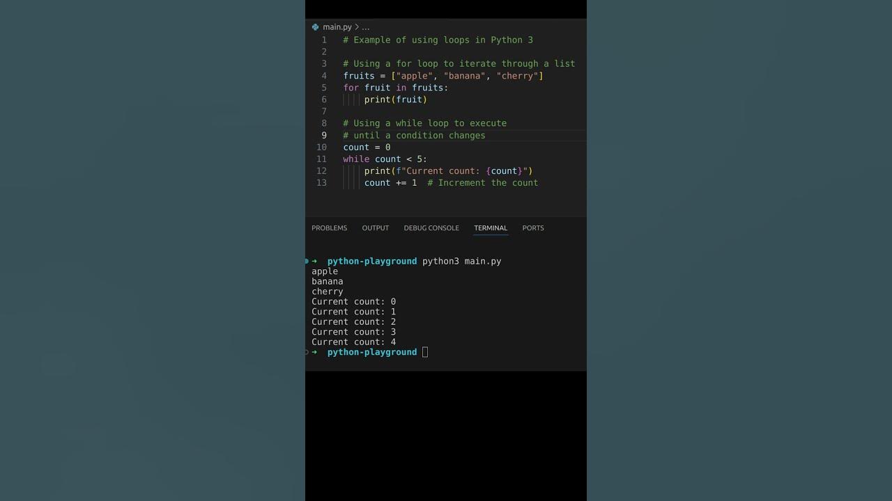 How to Implement For and While Loops in Python 3 - YouTube