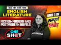 UGC NET English | One Shot Unit III Fiction: Modern and Post Modern Novels | UGC NET English 2026