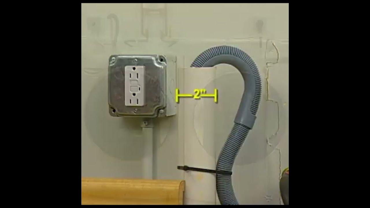 How to Install a Washer Drain Hose - YouTube