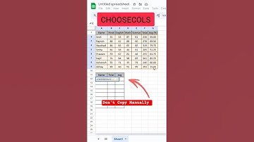 Excel CHOOSECOLS Function | Get Specific Columns from a Table Instantly #ExcelTips