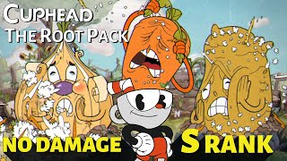Cuphead - The Root Pack Boss Fight - Expert Difficulty - No Damage S Rank 4K