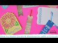 Making Cards and Bookmarks at Home with a Cricut!