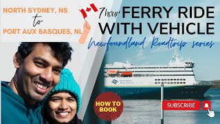 Ferry Journey from North Sydney to Port Aux Basques, Newfoundland | Marine Atlantic-MV Blue Puttees