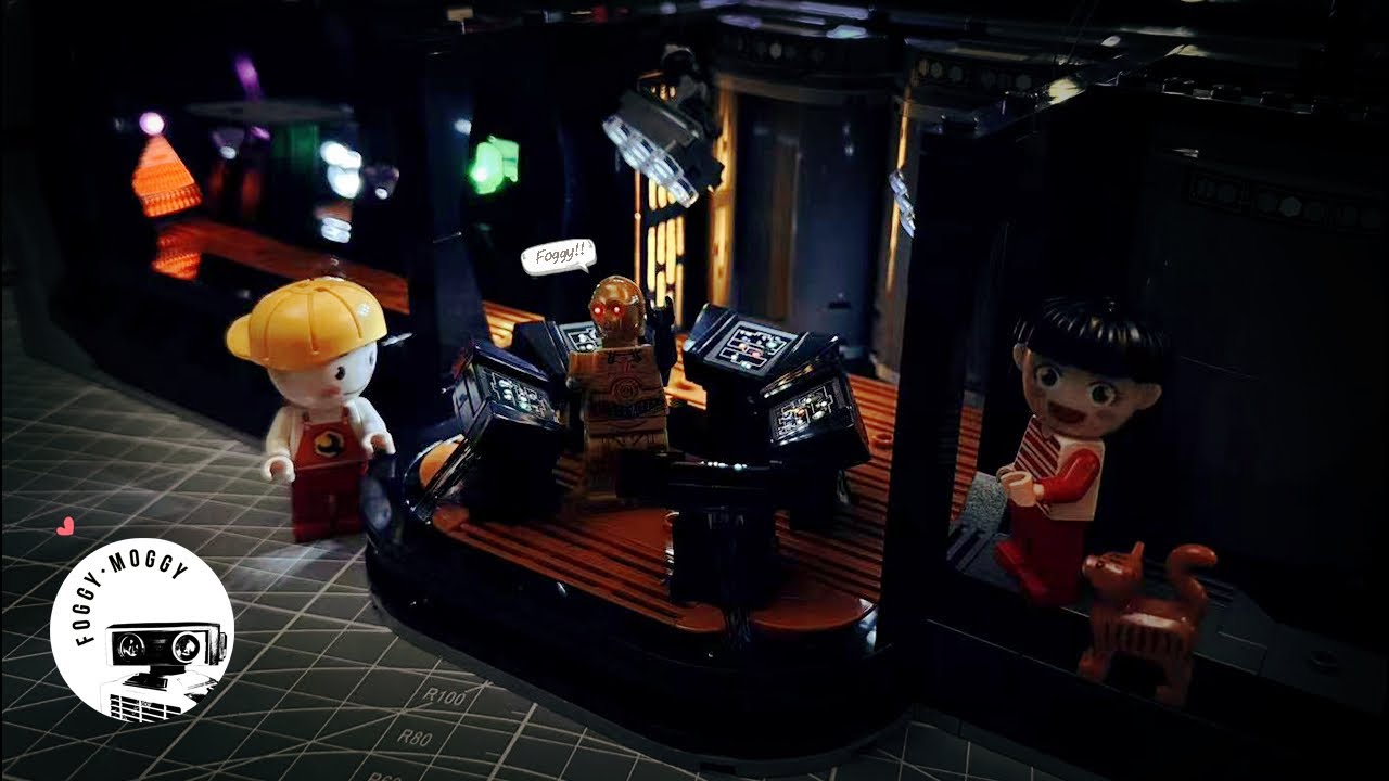 Lighting up the elevator of third floor in my Death Star 🛗💡.      Lego75419 I Starwars