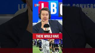 Argentina players celebrate win with 'outrageous' political banner | LBC