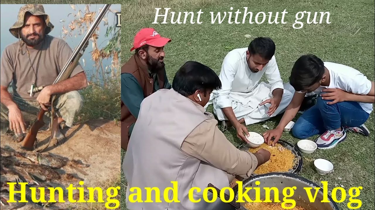 Hunting and cooking !Hunting with shotgun YouTube