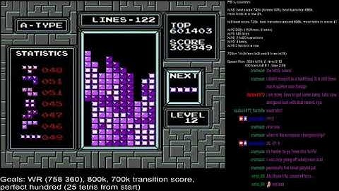 TETRIS NES PAL, lvl 9, 270 lines