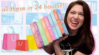 Reading the Shopaholic series in 24 hours | Drinking By My Shelf