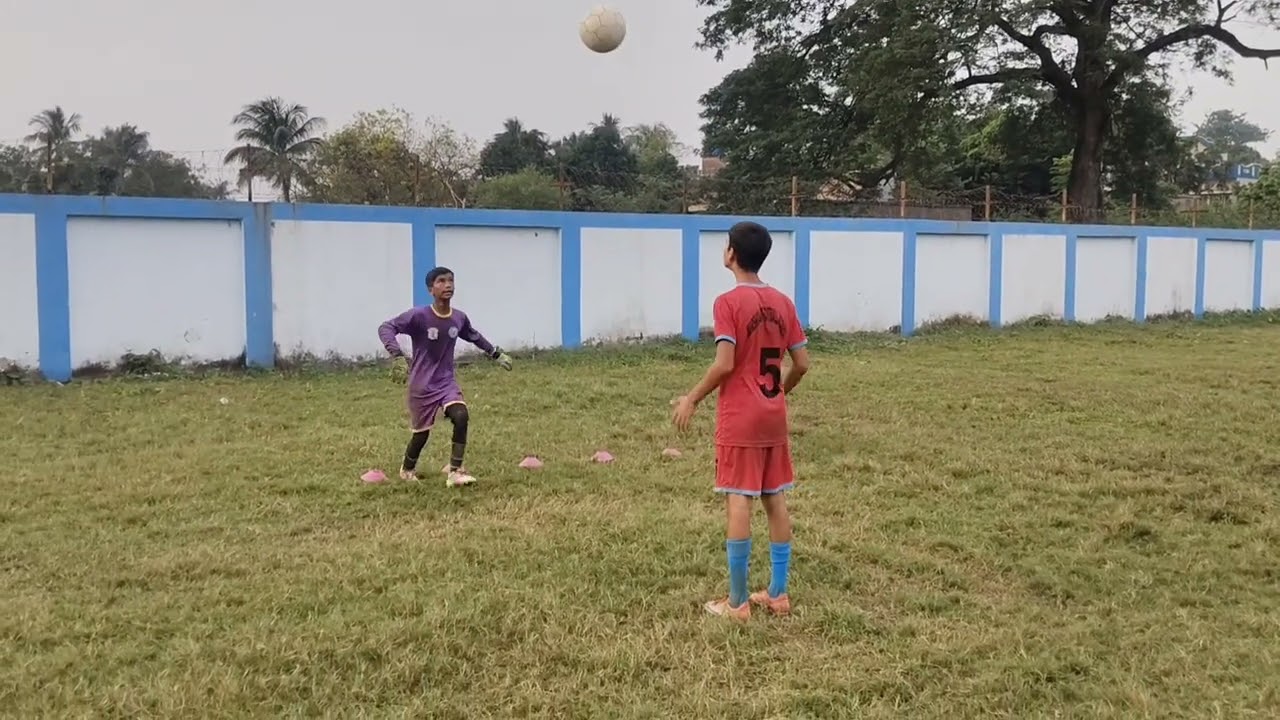 U12 goalkeeper practice