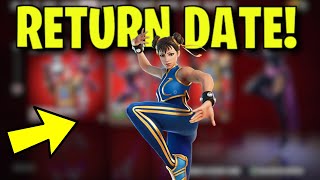 CHUN LI SKIN RETURN DATE in FORTNITE! (Street Fighter Bundle Coming to the Item Shop 2024)