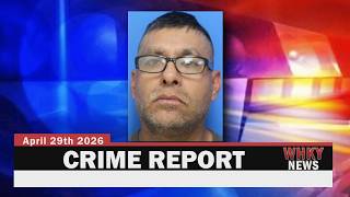 ARSON ARREST, MAN CHARGED WITH FLEEING POLICE, DRUG INDICTMENT | WHKY Crime Report, Weds. 4/29/26