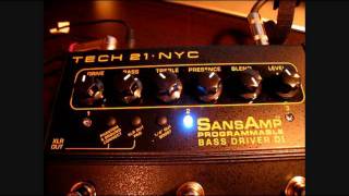 SANSAMP - PROGRAMMABLE BASS DRIVER DI - YouTube