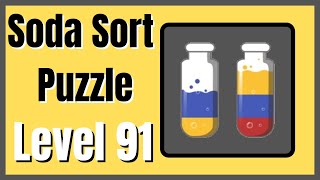 Soda Sort Puzzle Level 91 Walkthrough Solution Android/iOS