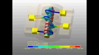 Engine Horizontal Type Simulation by Recurdyn V8R2