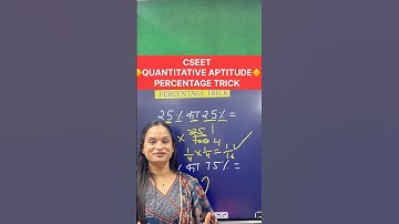 CSEET quantitative aptitude percentage trick #commerceshorts #cseetexam #quantitativeaptitude #cseet