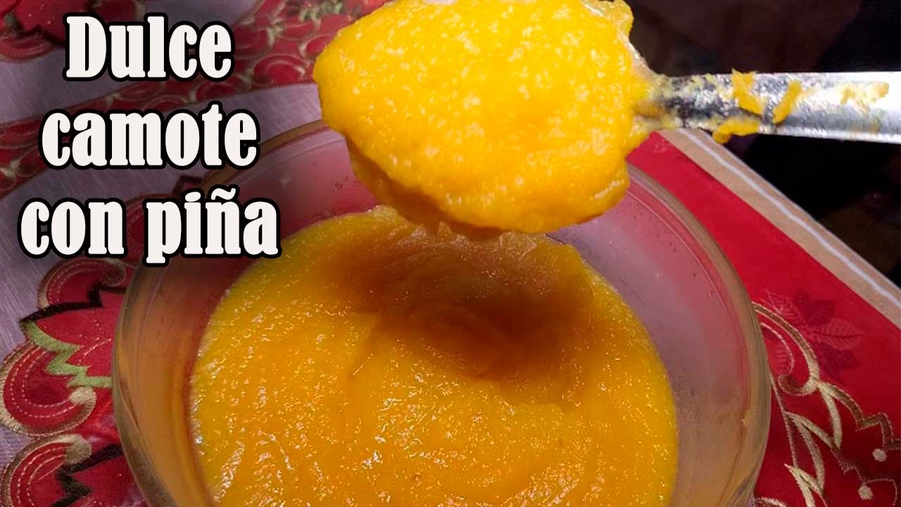 Camote con piña postre - YouTube