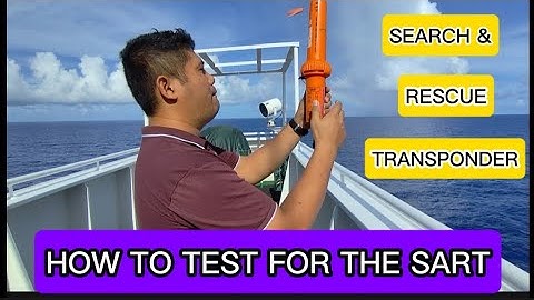 How to test for the SART(Search and rescue transponder). My first collaboration video with 2/O