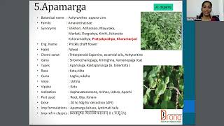 DRAVYA GUNA - MEDICINAL PLANTS- Dr NEETHU C MOHAN MD(Ay)- PART 1