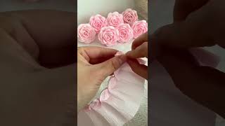 How to make crepes paper rose | DIY paper rose | crepes paper rose bouquet tutorial