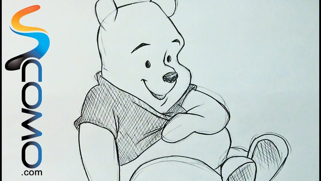 Cómo dibujar a Winnie The Pooh de Disney