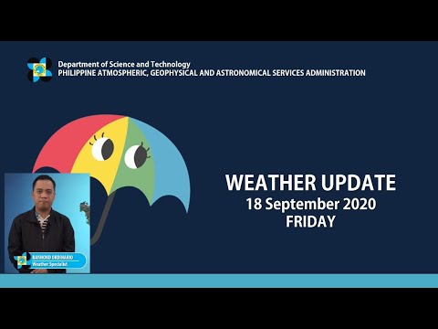 Public Weather Forecast Issued at 4:00 AM September 18, 2020