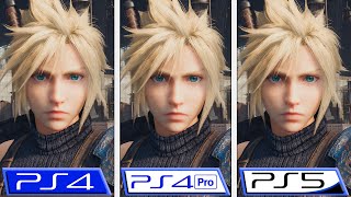 Final Fantasy VII REMAKE | PS5 - PS4 Pro - PS4 | Graphics Comparison & FPS