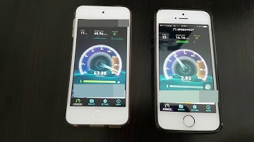 Iphone SE vs Ipod touch 6 internet speed test