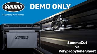 DEMO ONLY | #1: SummaCut vs Polypropylene Sheet