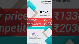 .travel lowest price on renewals and transfers on all TLDs. #domainrenewal #domain #website