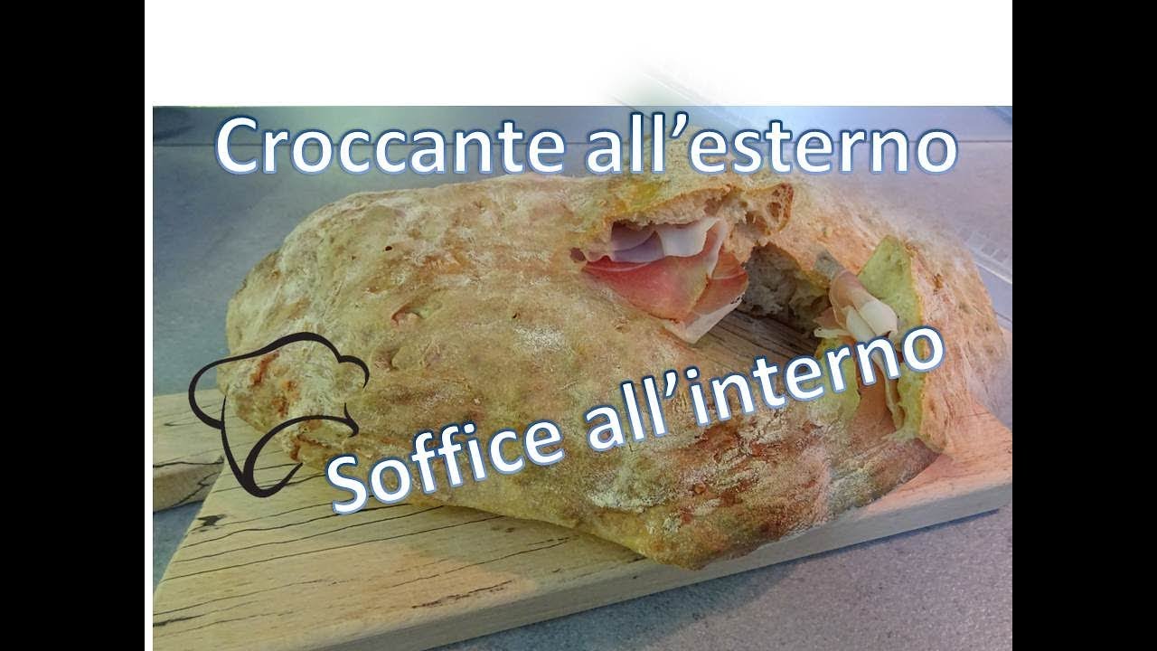 Pane ciabatta fatto in casa SENZA IMPASTATRICE