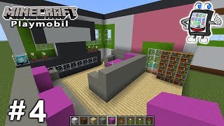 MINECRAFT Playmobil Luxusvilla bauen #4 - DAS RIESIGE WOHNZIMMER! Let's Build! Spiel mit mir screenshot 5