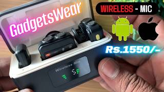 Gadgetswear Q9 Wireless Mic for Android Phone & iPhone Unboxing & Review || Noise Cancellation Test screenshot 5