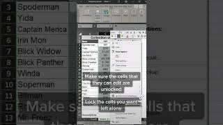 Excel tip to protect your sheet and lock cells