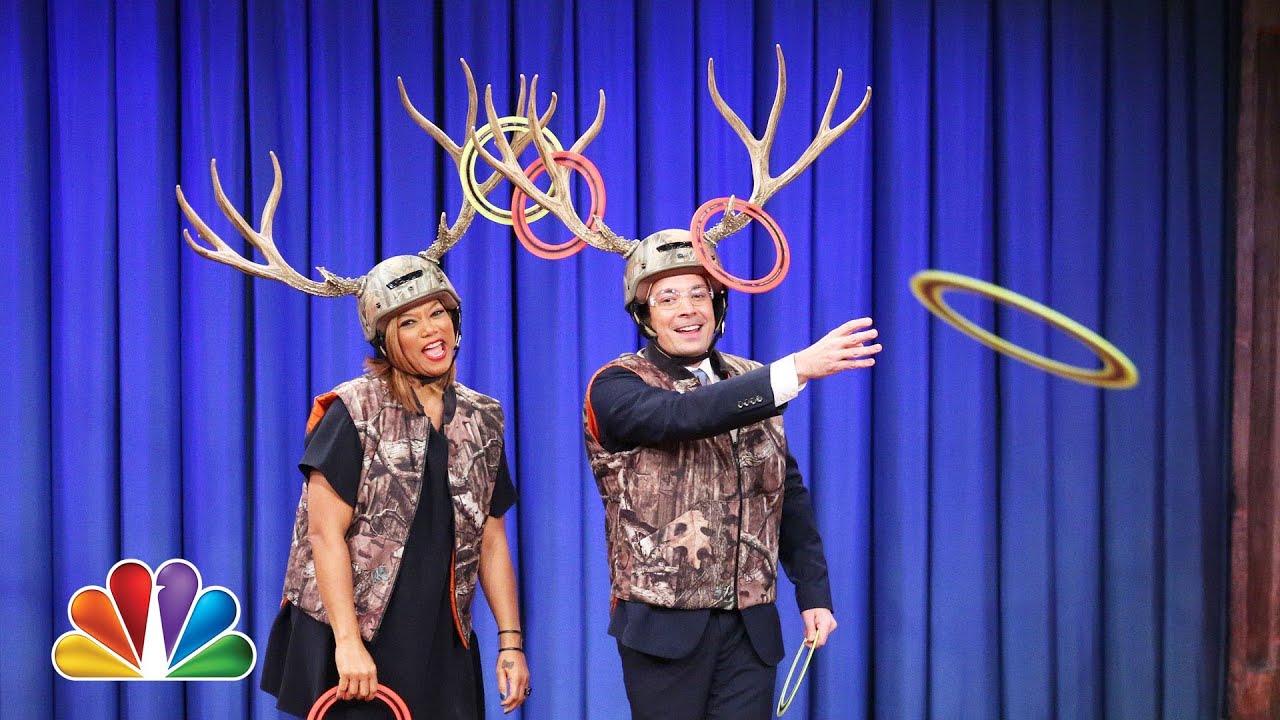 Download Antler Ring Toss with Queen Latifah (Late Night with Jimmy Fallon)