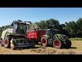 Ensilage dherbe 2018  4 tracteurs sur le tas 