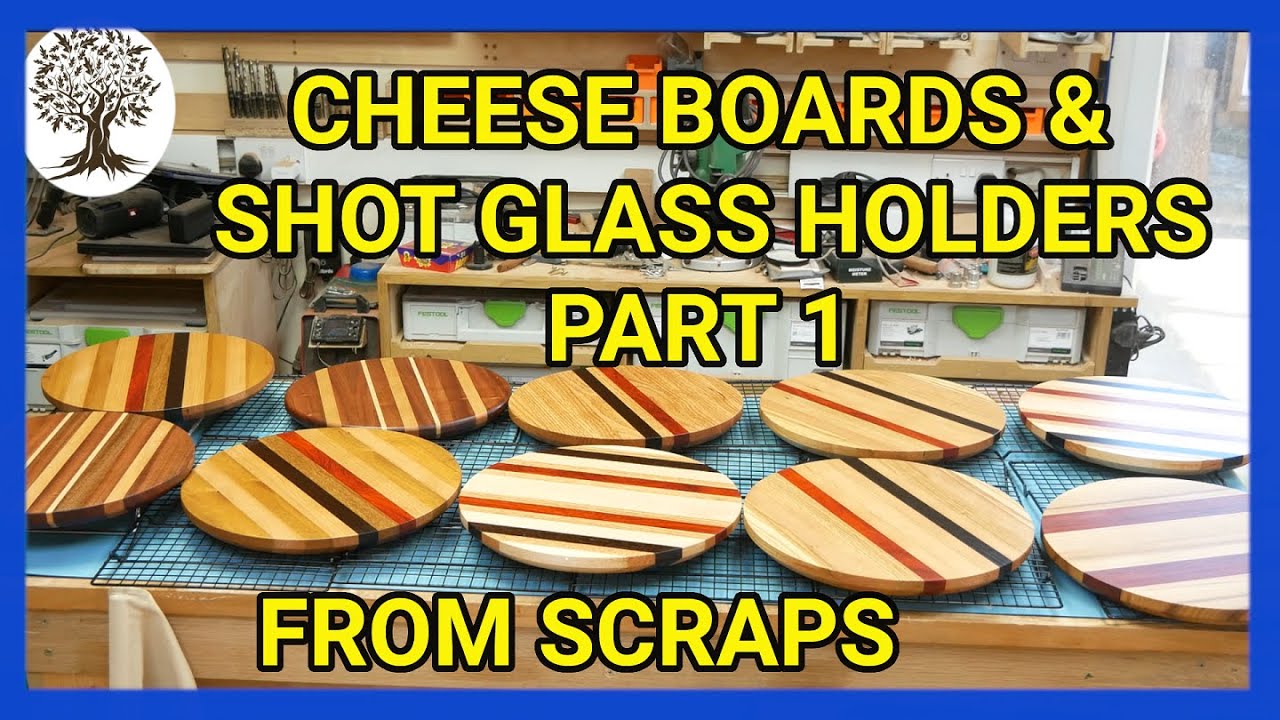 How to make Cheese Boards / Cake Stands / Shot Glass Holders from scraps