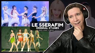 DANCER REACTS TO LE SSERAFIM | 'SWAN SONG' | 'SMART' | 'We got so much' | ORIGINAL STAGE