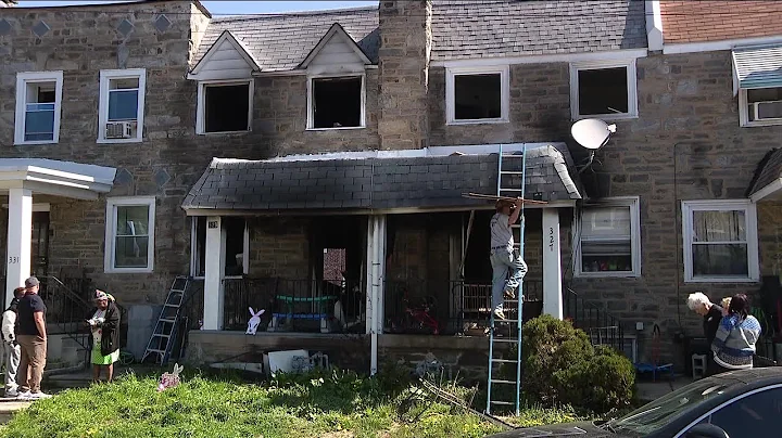 Officials: 5-year-old twin girls killed, 2 firefighters injured in Pennsylvania rowhome fire